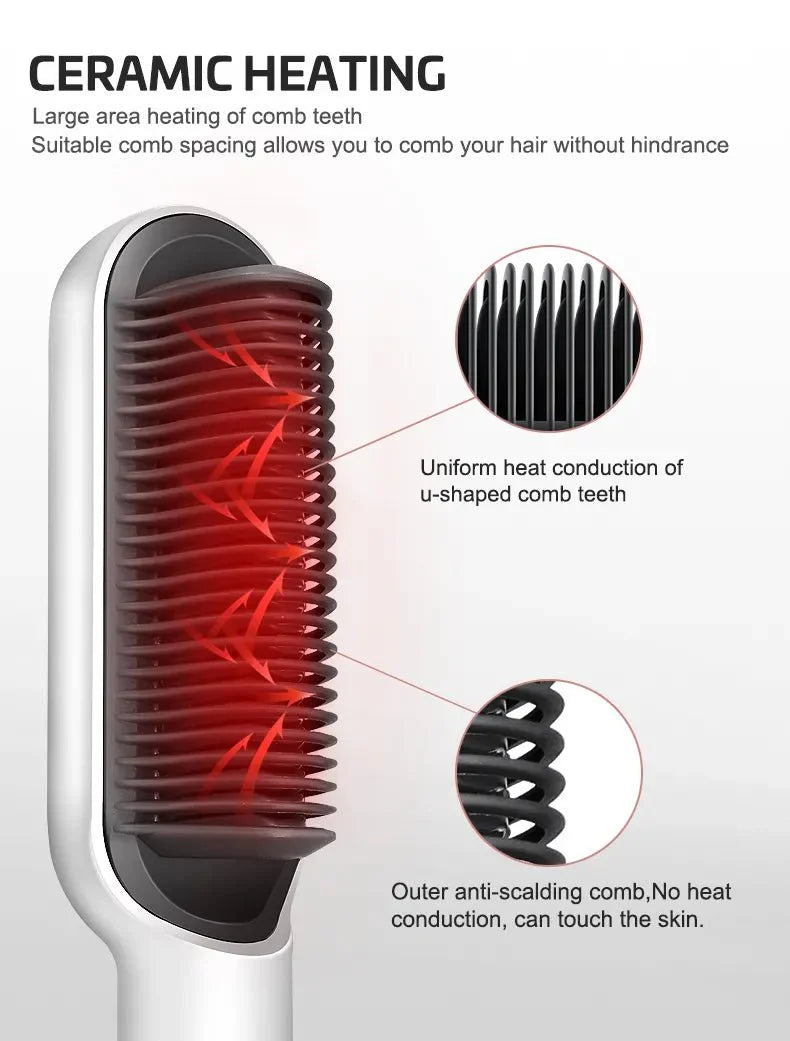 Electric Hair Straightening Comb مشط فرد الشعر الكهربائي